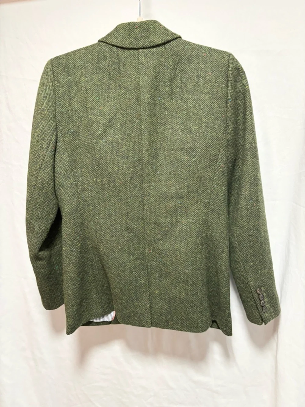 J. Crew Parke Green herringbone Tailored wool Blazer - Picture 6 of 11